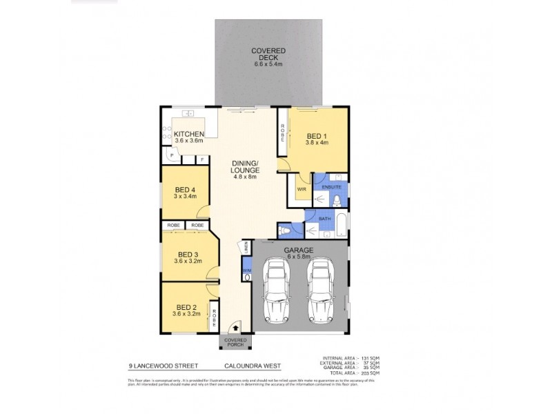 9 Lancewood Street, Caloundra West QLD 4551 Floorplan