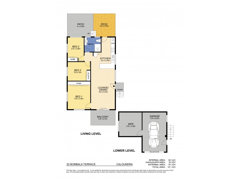 25 Bombala Terrace, Caloundra QLD 4551 Floorplan