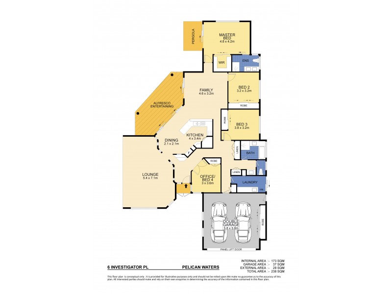 6 Investigator Place, Pelican Waters QLD 4551 Floorplan