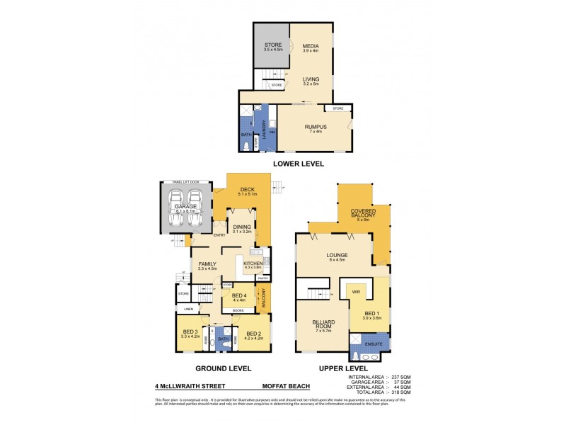 4 McIlwraith Street, Moffat Beach QLD 4551 Floorplan