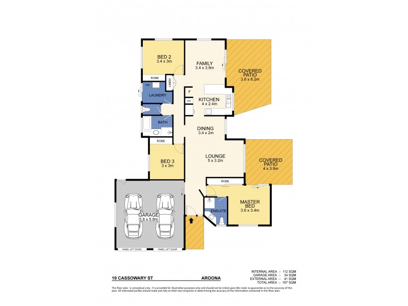 19 Cassowary Street, Aroona QLD 4551 Floorplan