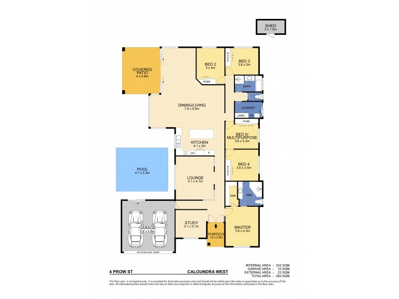 4 Prow Street, Caloundra West QLD 4551 Floorplan