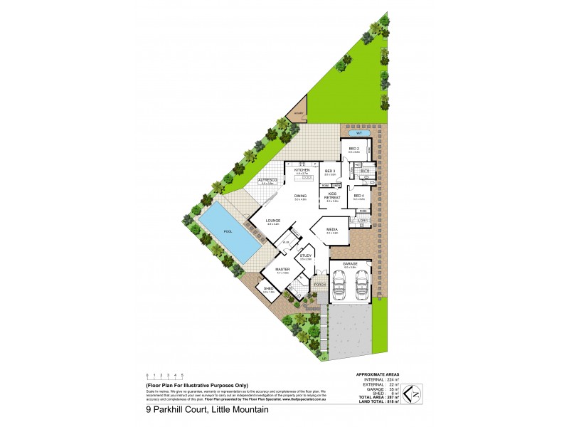 9 Parkhill Court, Little Mountain QLD 4551 Floorplan