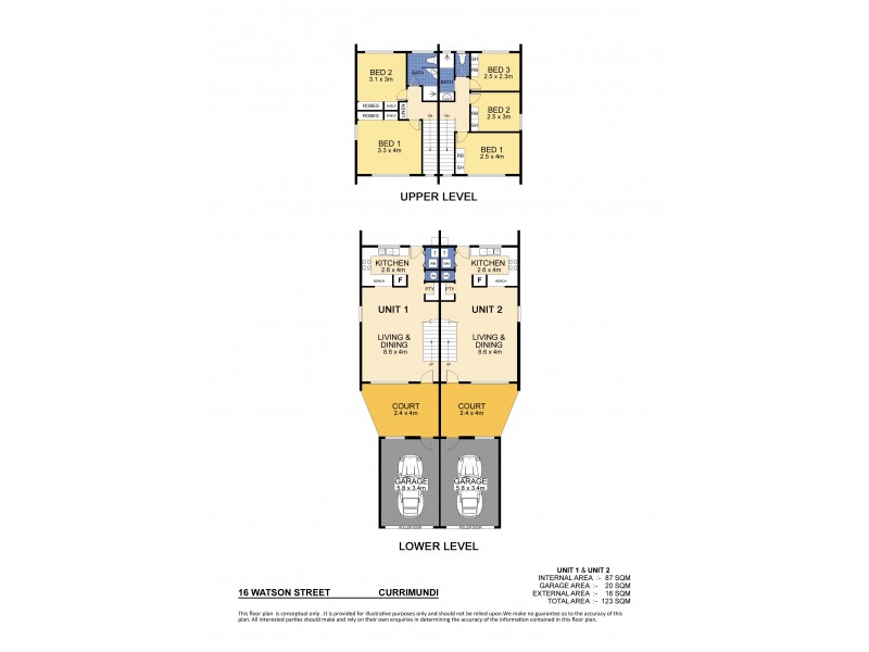Unit 1/16 Watson Street, Currimundi QLD 4551 Floorplan