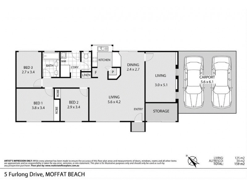 5 Furlong Drive, Moffat Beach QLD 4551 Floorplan