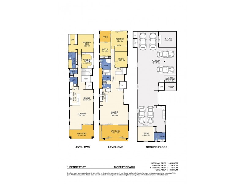1 Bennett Street, Moffat Beach QLD 4551 Floorplan