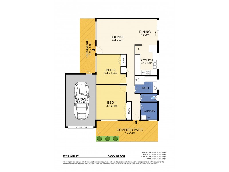 Unit 27/2 Lyon Street, Dicky Beach QLD 4551 Floorplan