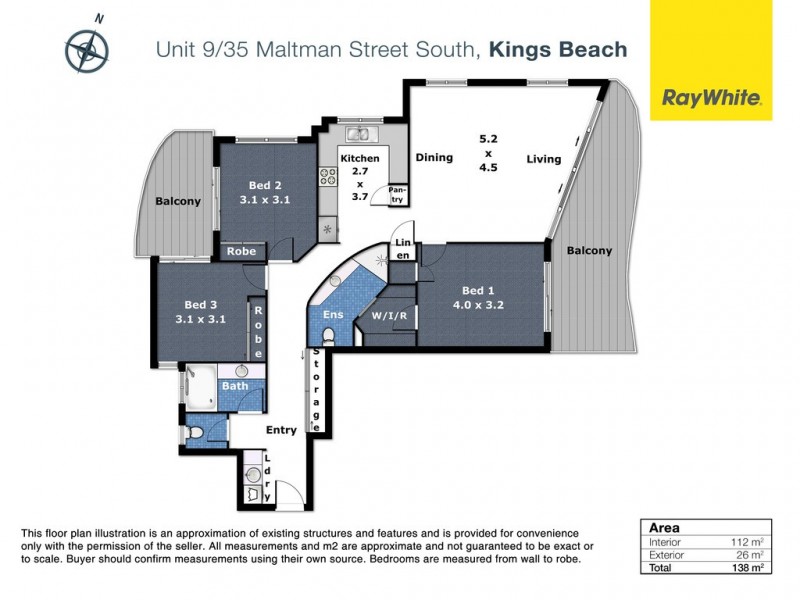 9/35 Maltman Street South, Kings Beach QLD 4551 Floorplan