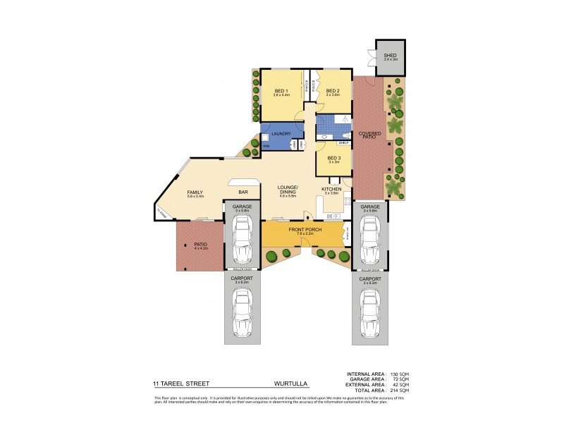 11 Tareel Street, Wurtulla QLD 4575 Floorplan