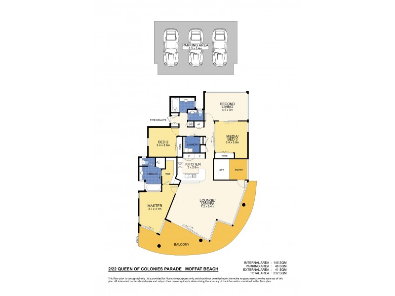 Unit 2/22 Queen of Colonies Parade, Moffat Beach QLD 4551 Floorplan