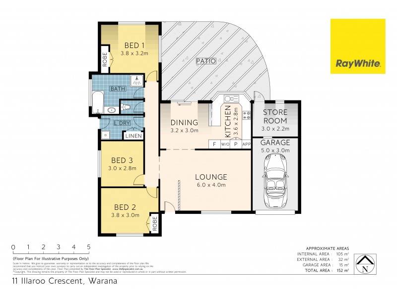11 Ilaroo Crescent, Warana QLD 4575 Floorplan