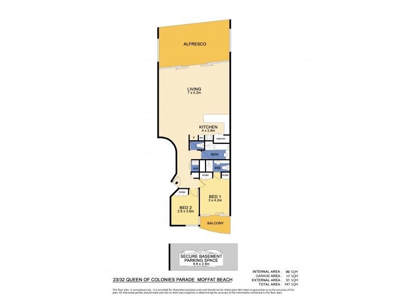 Unit 23/32 Queen of Colonies Parade, Moffat Beach QLD 4551 Floorplan