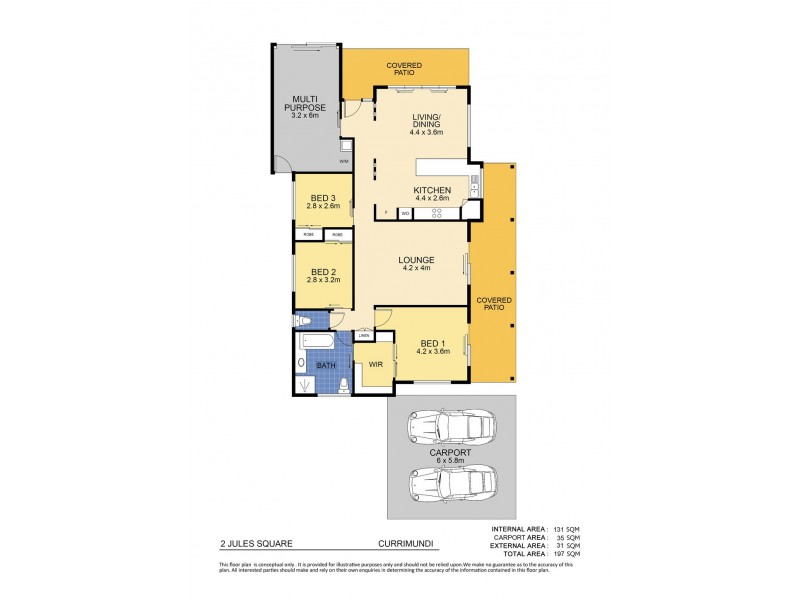 2 Jules Square, Currimundi QLD 4551 Floorplan