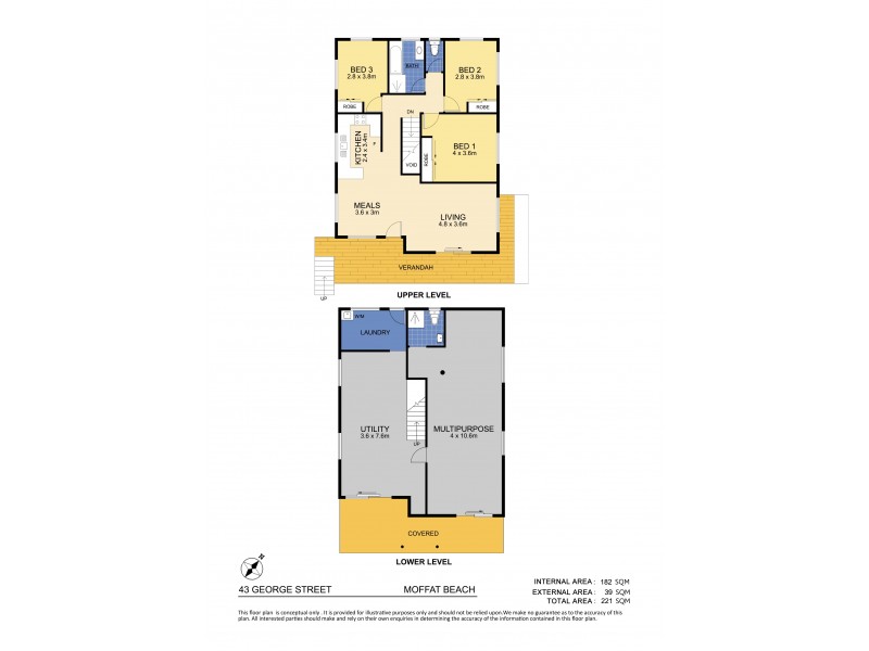 43 George Street, Moffat Beach QLD 4551 Floorplan