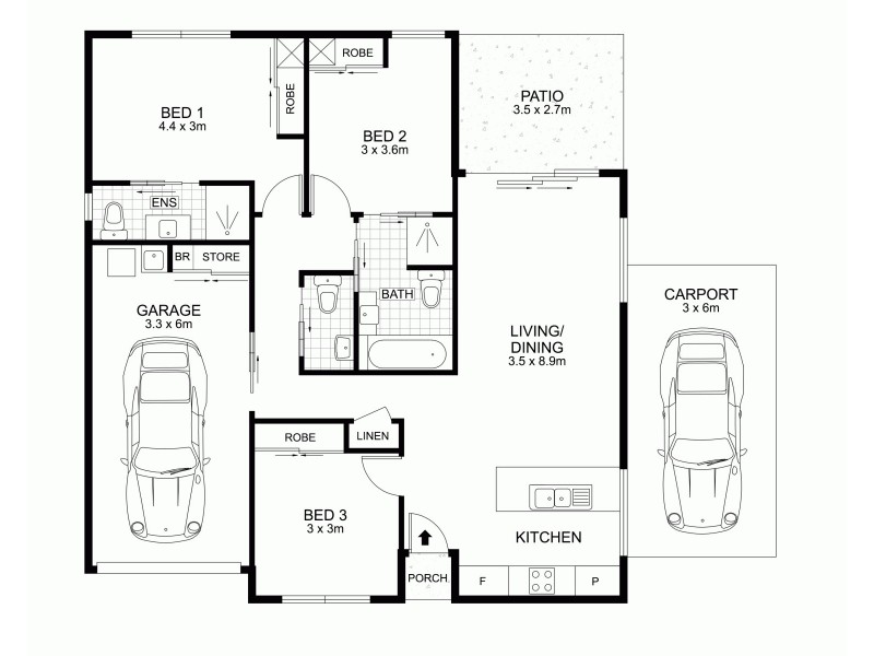 Unit 1/47 Nelson Street, Golden Beach QLD 4551 Floorplan