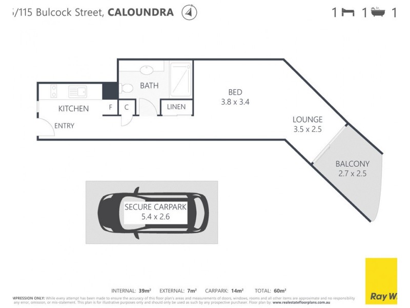 Unit 405/115 Bulcock Street, Caloundra QLD 4551 Floorplan