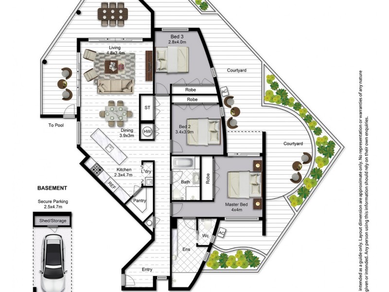 2/93 Landsborough Parade, Golden Beach QLD 4551 Floorplan