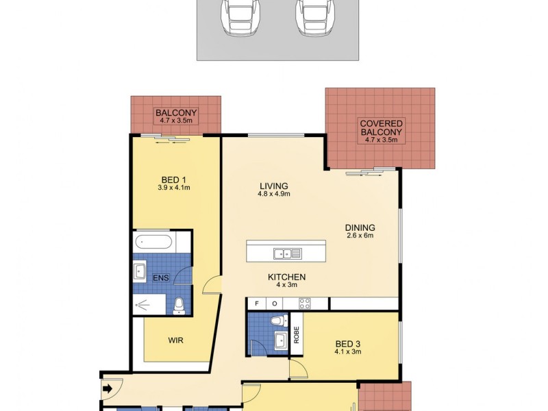 Unit 1007/38 Mahogany Drive, Pelican Waters QLD 4551 Floorplan
