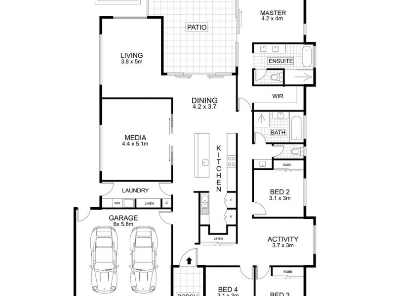 House 3, 41 Mahogany Drive, Pelican Waters QLD 4551 Floorplan