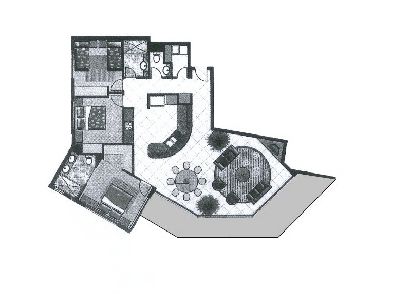 Unit 23 ‘Rolling Surf Resort’ 8 Levuka Avenue, Kings Beach QLD 4551 Floorplan