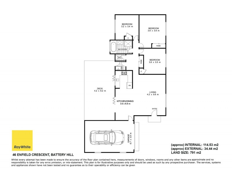 46 Enfield Crescent, Battery Hill QLD 4551 Floorplan