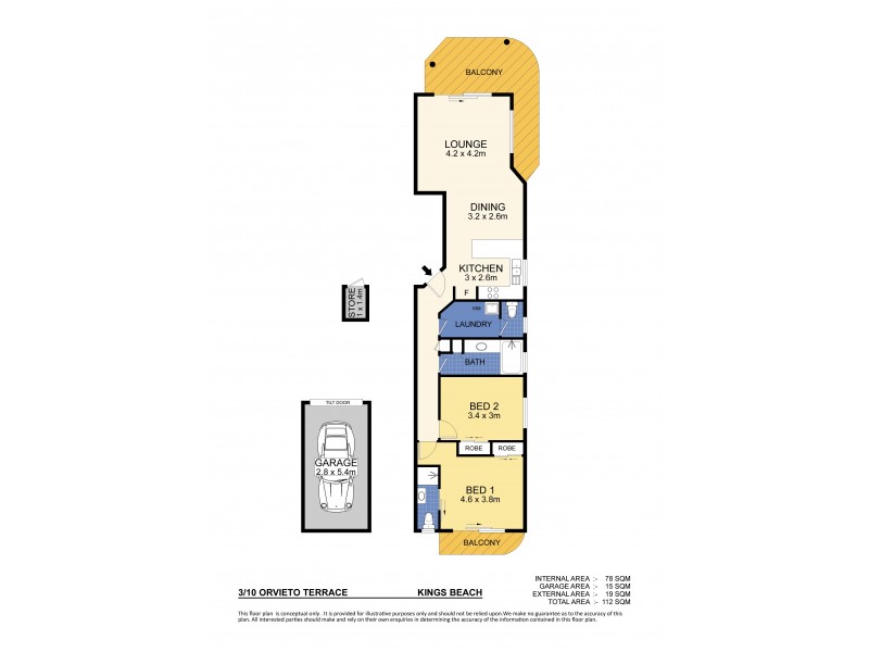Unit 3/10 Orvieto Terrace, Kings Beach QLD 4551 Floorplan