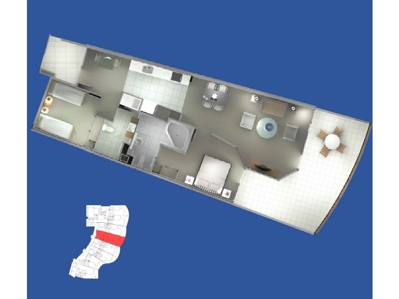 Unit 1005 ‘Monaco’ 12 Otranto Avenue, Caloundra QLD 4551 Floorplan