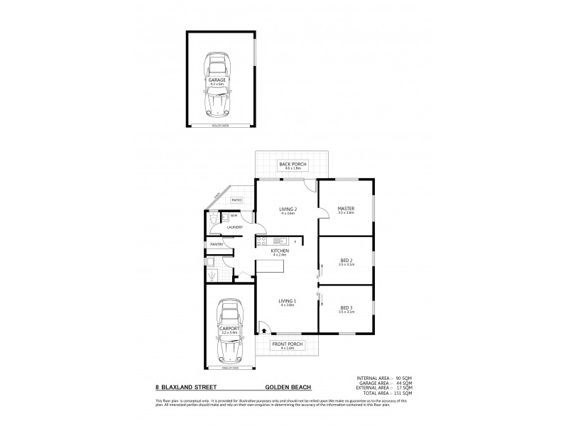 8 Blaxland Street, Golden Beach QLD 4551 Floorplan