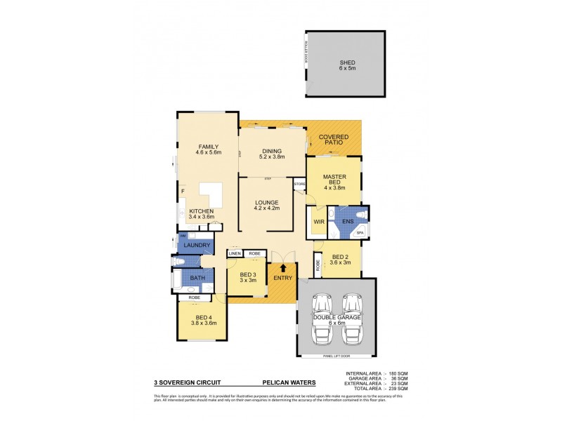 3 Sovereign Circuit, Pelican Waters QLD 4551 Floorplan