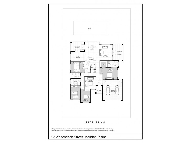 12 Whitebeech Street, Meridan Plains QLD 4551 Floorplan