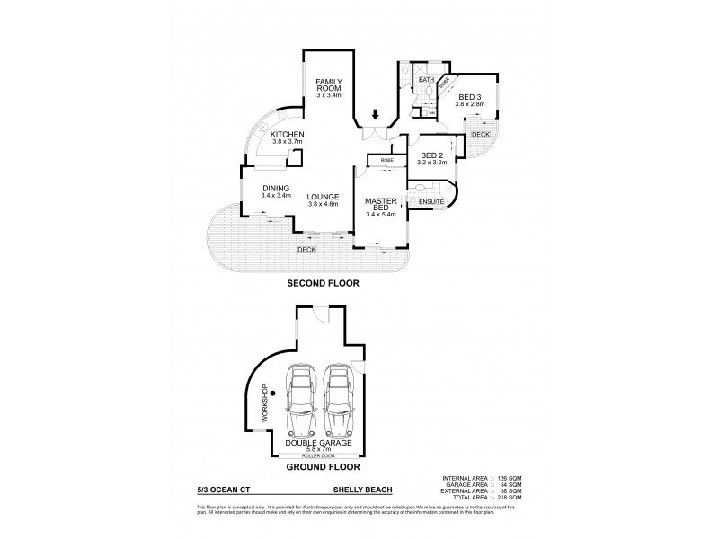 Unit 5 ‘Aztec Apartments’ 3 Ocean Court, Shelly Beach QLD 4551 Floorplan