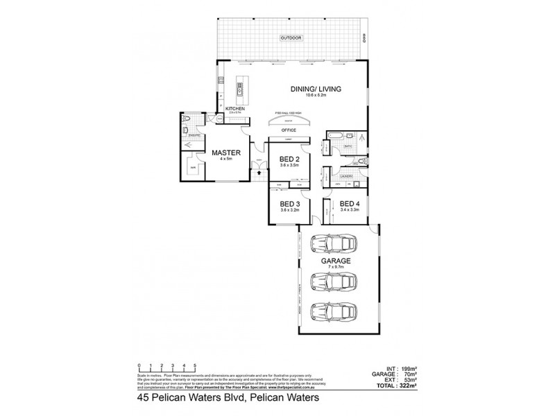 45 Pelican Waters Boulevard, Pelican Waters QLD 4551 Floorplan