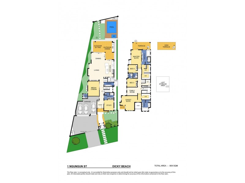 1 Ngungun Street, Dicky Beach QLD 4551 Floorplan