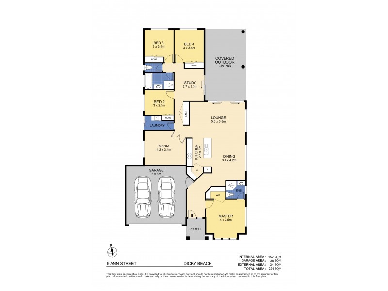 9 Ann Street, Dicky Beach QLD 4551 Floorplan