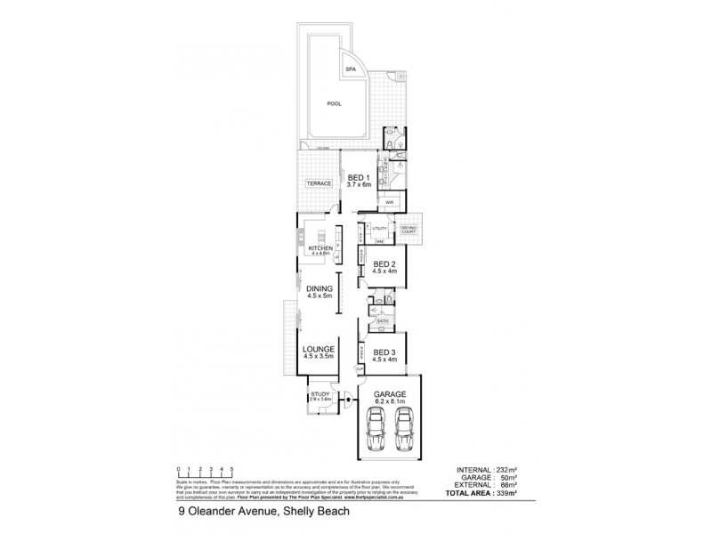 9 Oleander Avenue, Shelly Beach QLD 4551 Floorplan