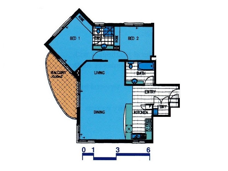 Unit 5 ‘Meridian Caloundra’ 82 Albert Street, Kings Beach QLD 4551 Floorplan