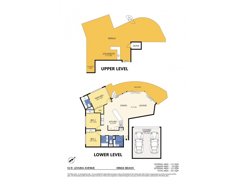 Unit 12 ‘Rolling Surf Resort’, 8 Levuka Avenue, Kings Beach QLD 4551 Floorplan