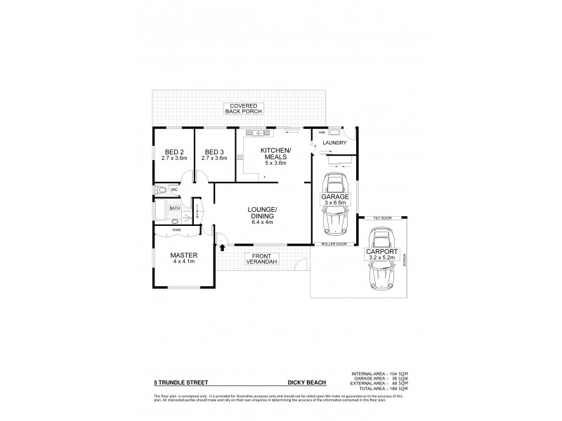 5 Trundle Street, Dicky Beach QLD 4551 Floorplan