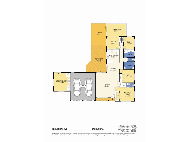 14 Glenray Avenue, Caloundra QLD 4551 Floorplan