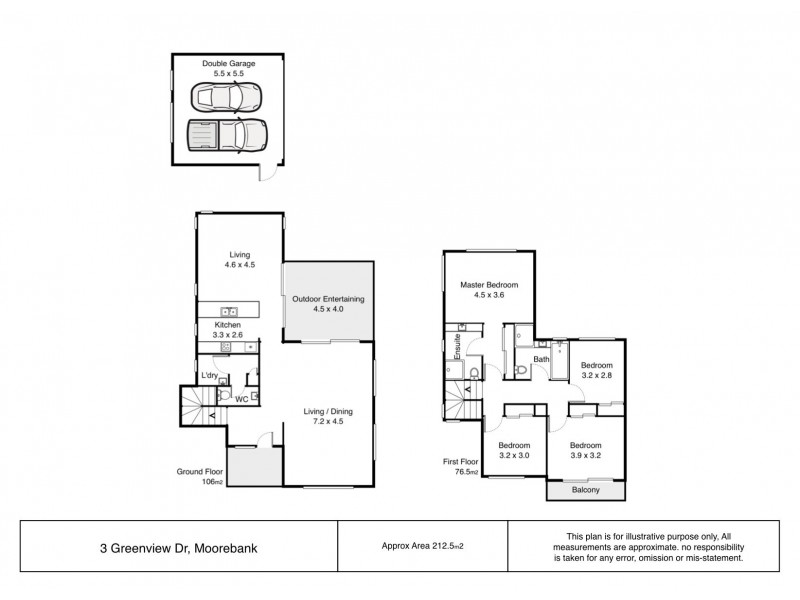 3 Greenview Drive, Moorebank NSW 2170 Floorplan
