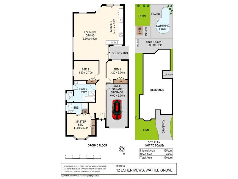 12 Esher Mews, Wattle Grove NSW 2173 Floorplan