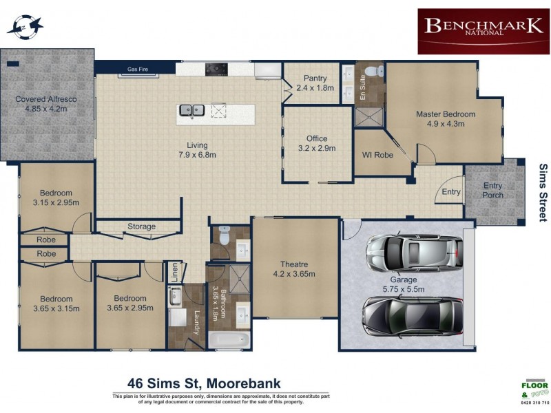 46 Sims Street, Moorebank NSW 2170 Floorplan