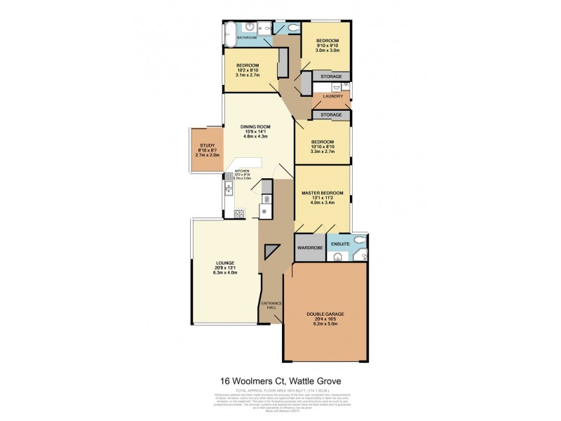 16 Woolmers Court, Wattle Grove NSW 2173 Floorplan