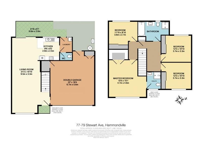 1/77-79 Stewart Avenue, Hammondville NSW 2170 Floorplan