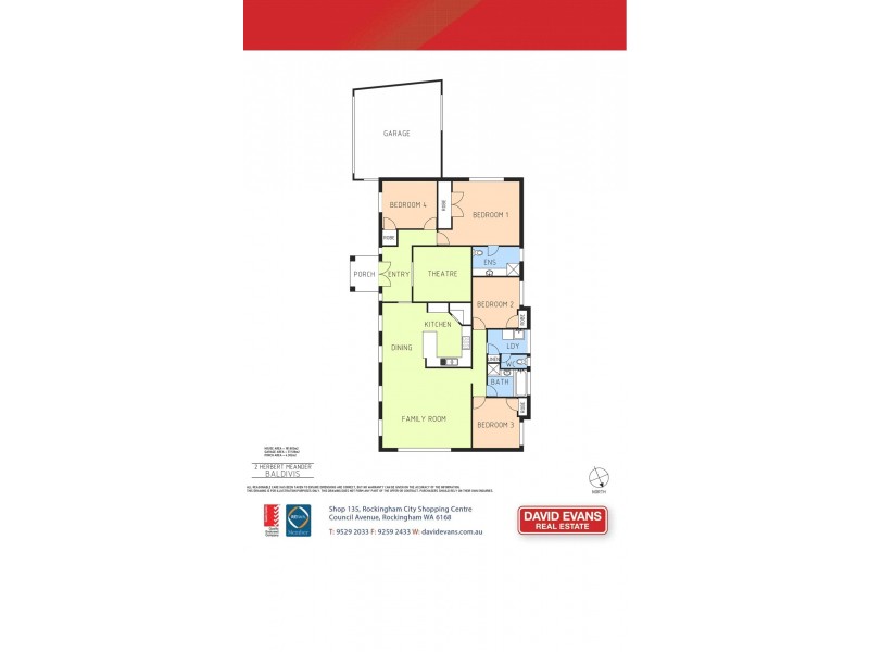 2 Herbert Meander, Baldivis WA 6171 Floorplan