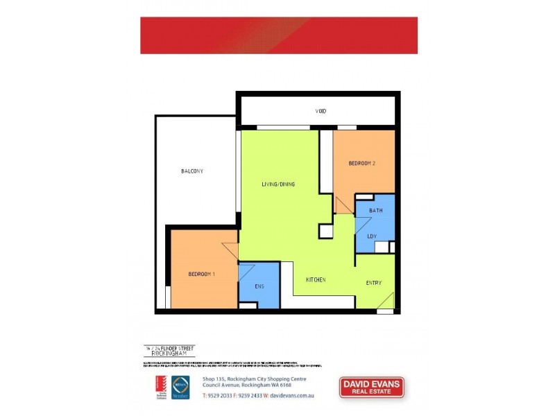 16/24 Flinders Lane, Rockingham WA 6168 Floorplan