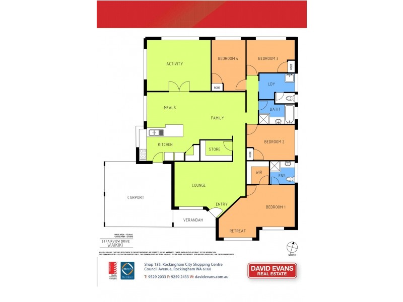 61 Fairview Drive, Waikiki WA 6169 Floorplan