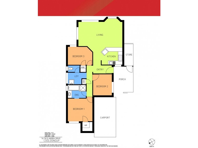 14/10 Elanora Drive, Cooloongup WA 6168 Floorplan
