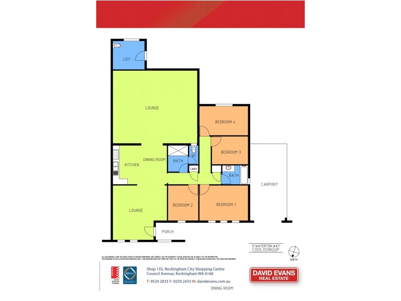 11 Waterton Way, Cooloongup WA 6168 Floorplan
