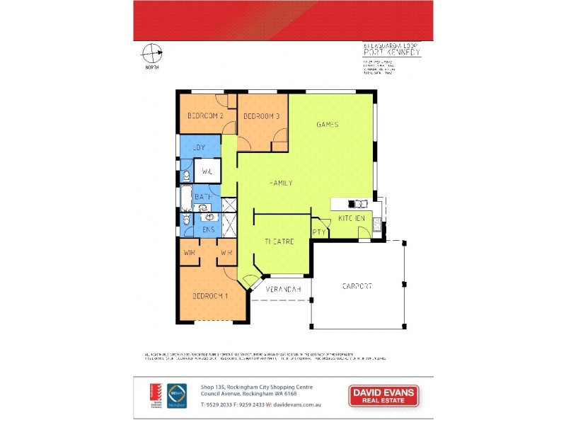 61 Laguardia Loop, Port Kennedy WA 6172 Floorplan